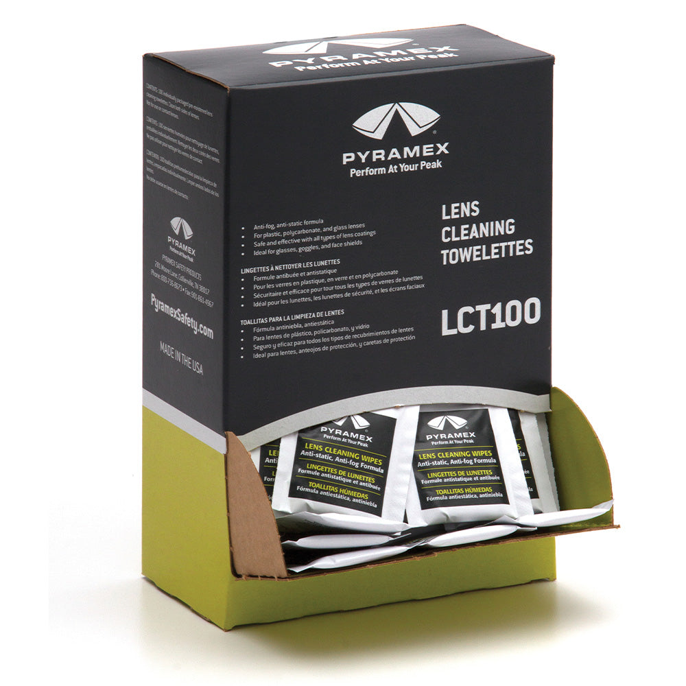 Pyramex Lens Cleaning Towelettes (100 Pack)