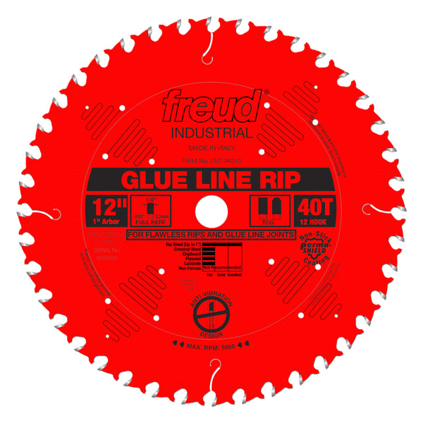 Freud 12" x 40T Glue Line Ripping Blade