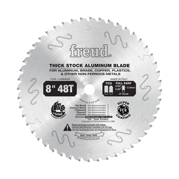 Freud 8" x 48T Thick Non-Ferrous Metal Blade