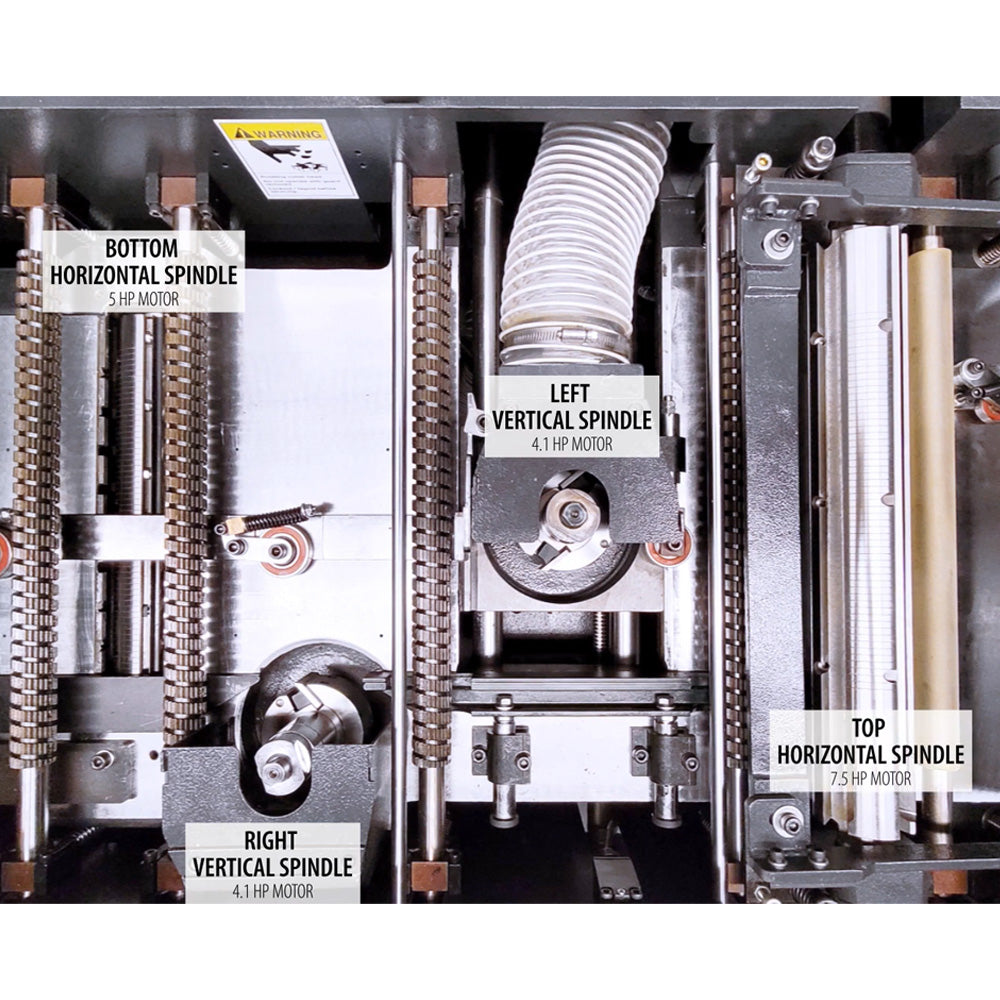 Cantek M412 4-Sided Planer Moulder (3-PH)