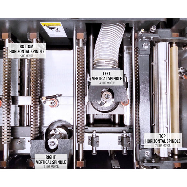 Cantek M412 4-Sided Planer Moulder (3-PH)