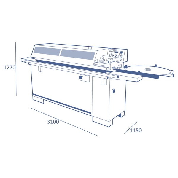 SCM Minimax ME 28ET Automatic Edgebander with Pre-Milling - 1PH, 230V