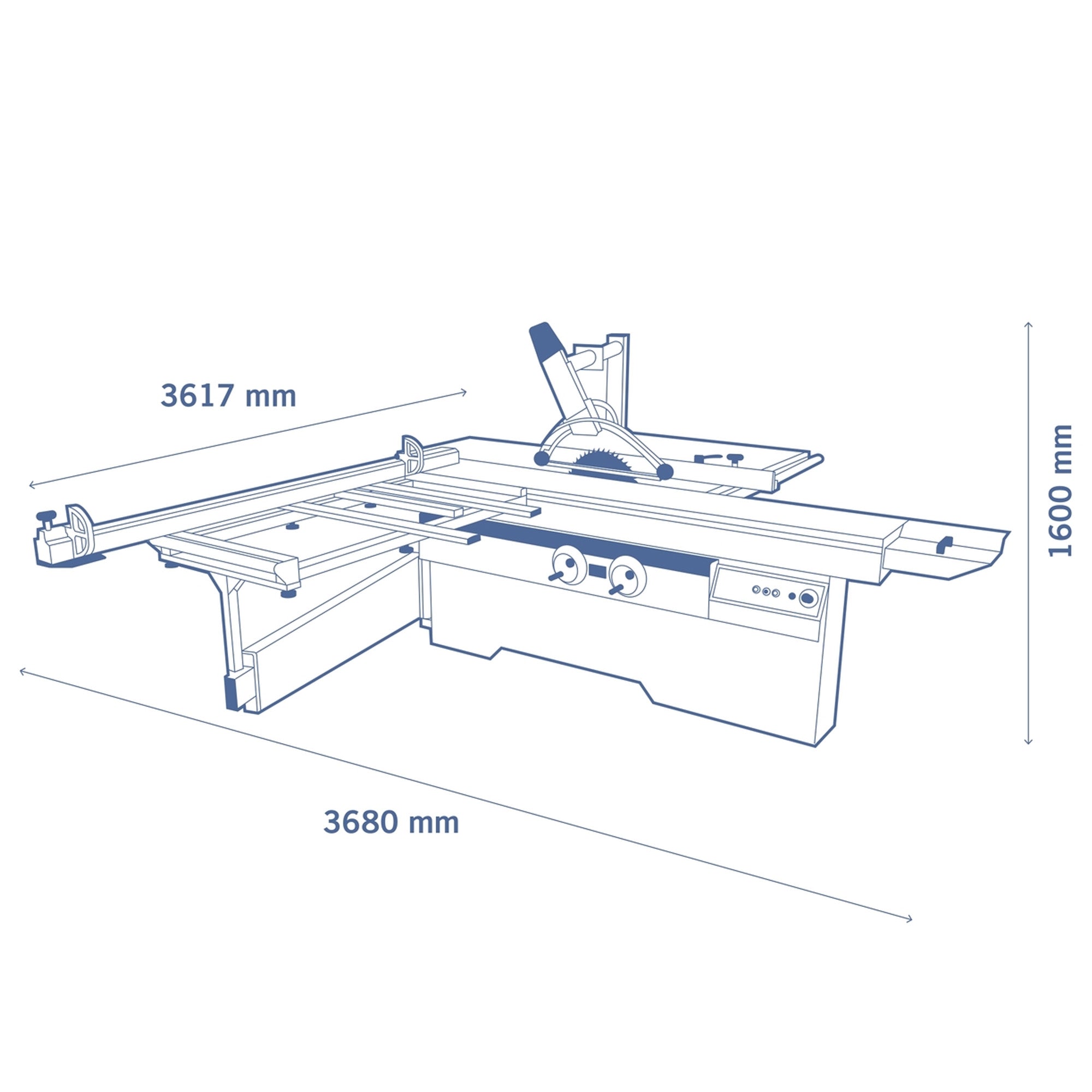 SCM Nova SI 4 Sliding Table Saw (8HP)