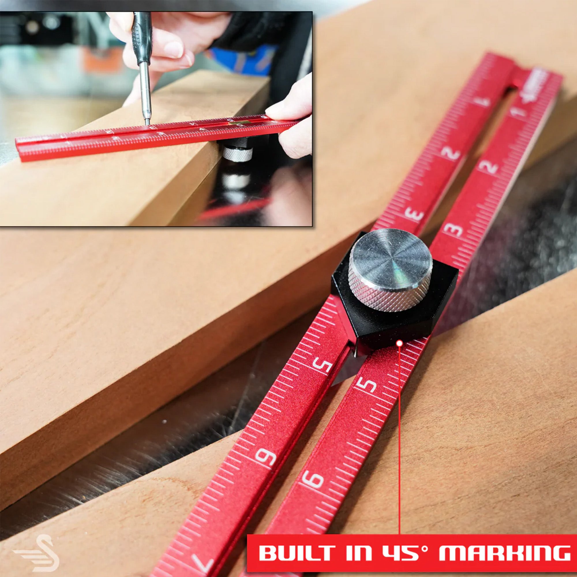 Swan Tool Group RED TAIL Offset Ruler