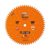 CMT ITK Plus Finish Sliding Compound Miter Saw Blade 10" x 60T