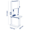 Dimensional drawing of the SCM Formula S 640P bandsaw showing 2,340mm height, 1,145mm width, and 600mm depth