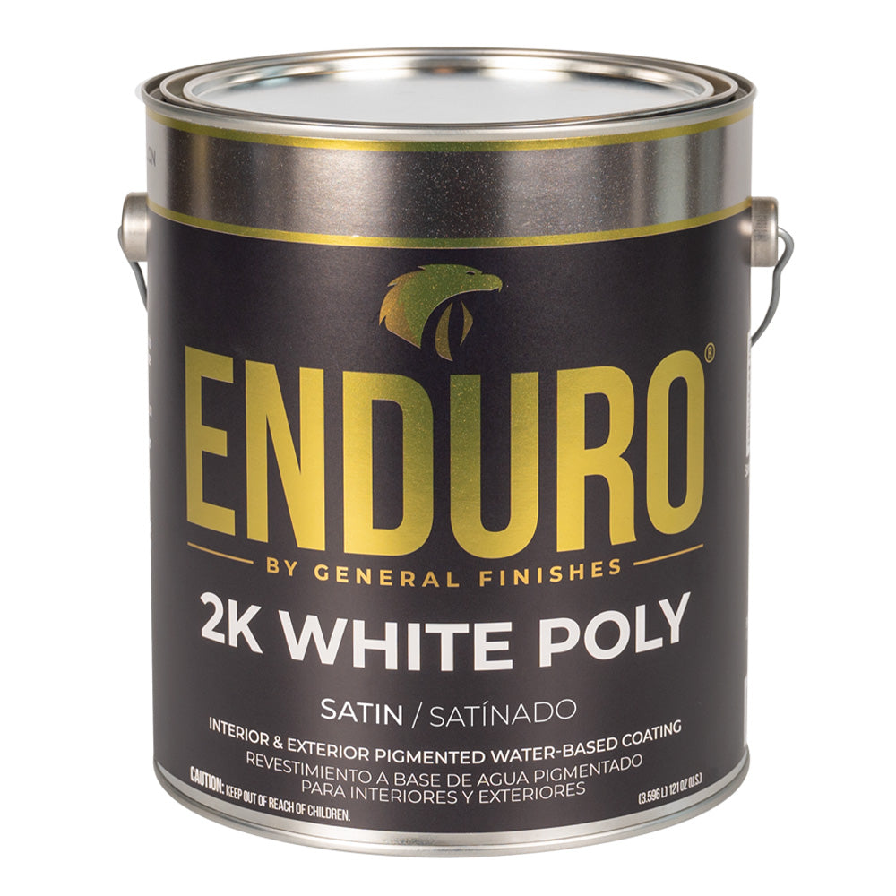 General Finishes Enduro Water-Based Tintable 2K White Poly - Gallon