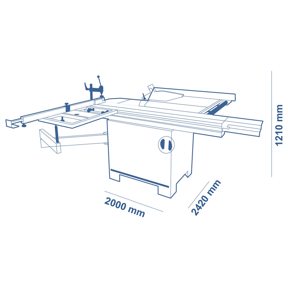 SCM Minimax SC 2C Sliding Table Saw - 5.25' Slider