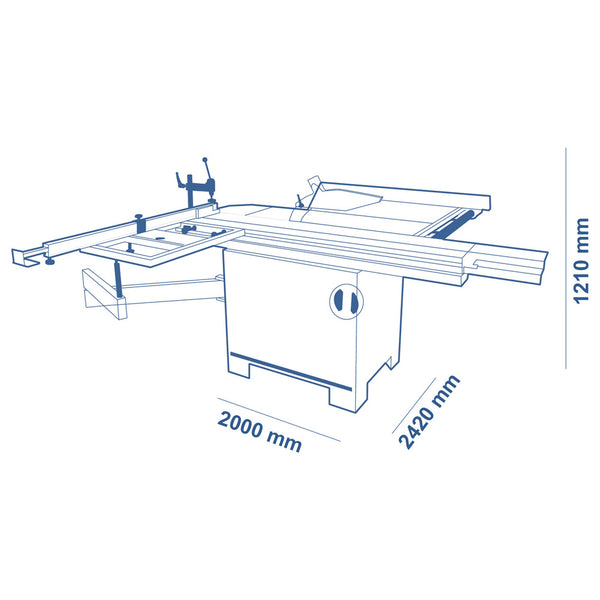 SCM Minimax SC 2C Sliding Table Saw - 5.25' Slider