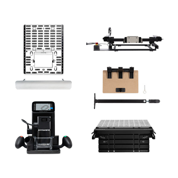 Shaper Origin + BenchPilot + Workstation + Shelf Upgrade Kit + Plate + Edge Mortising Adapter