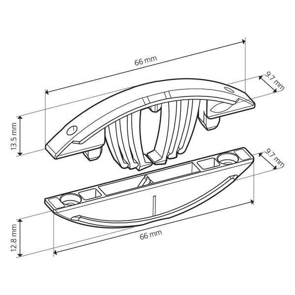 Lamello Tenso P-14 (without preload clip) P-System Connectors