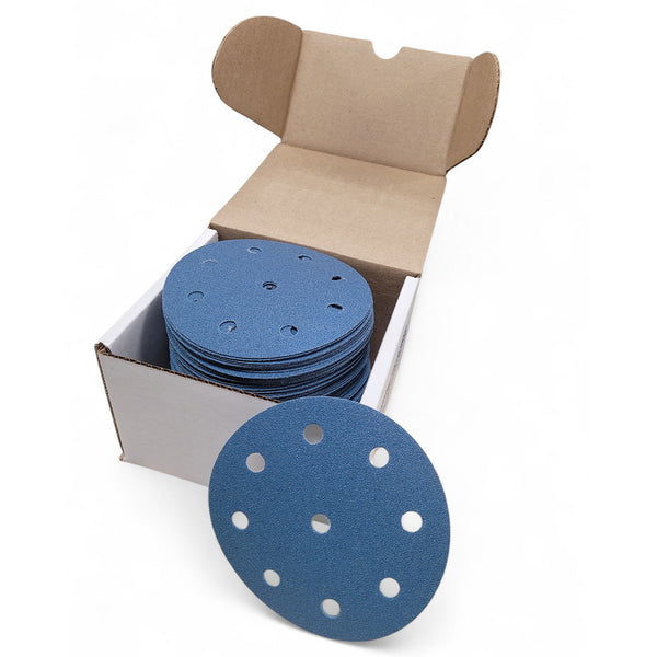 Uneeda FILMTEK 5" Hook & Loop Discs - D125 Festool Hole Pattern (100 Pack)