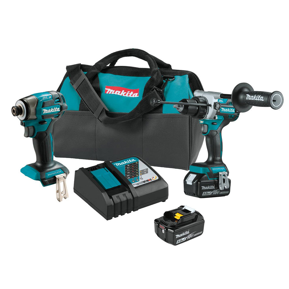 Makita Drill & Driver Combo Kit | 18V LXT 5.0Ah (#XT297T)