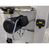 SCM Formula S 540P bandsaw motor compartment showing the drive motor and V.230 electrical connection box mounted on the rear panel