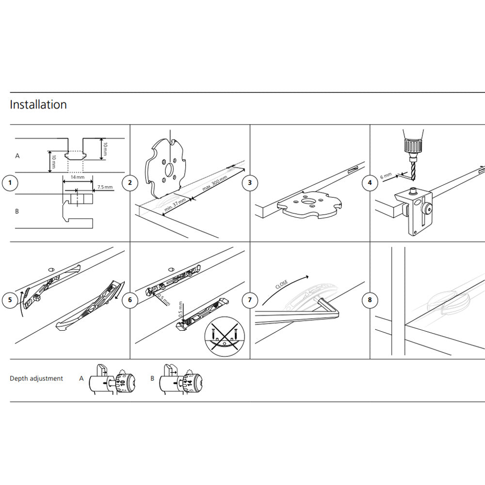 Lamello Clamex Medius P-14/10 Dividing Panel P-System Connectors