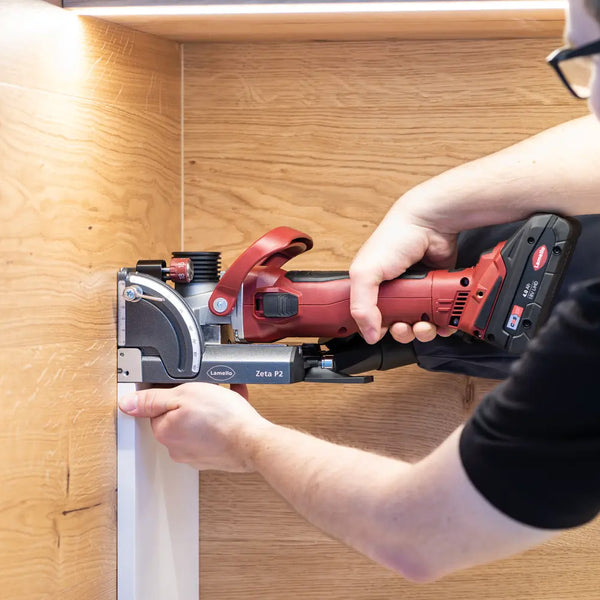 Lamello Cordless Zeta P2 Biscuit Joiner With Diamond Cutter - Set