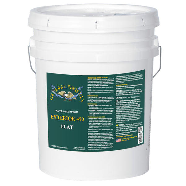 General Finishes Water-Based Exterior 450 Topcoats - 5 Gallon