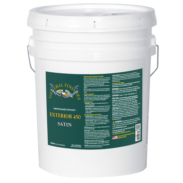 General Finishes Water-Based Exterior 450 Topcoats - 5 Gallon