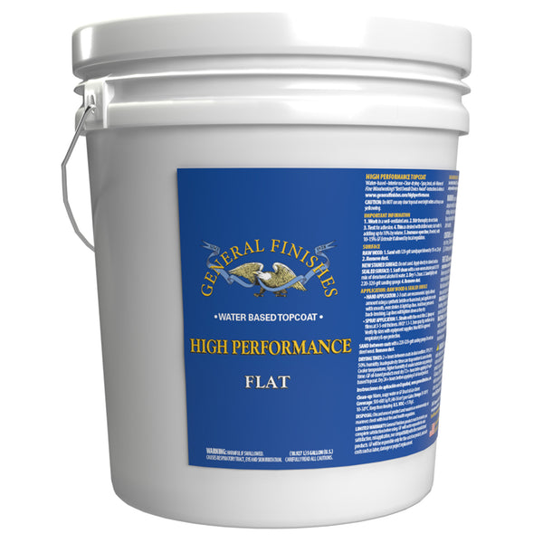 General Finishes Water-Based High Performance Topcoats - 5 Gallon