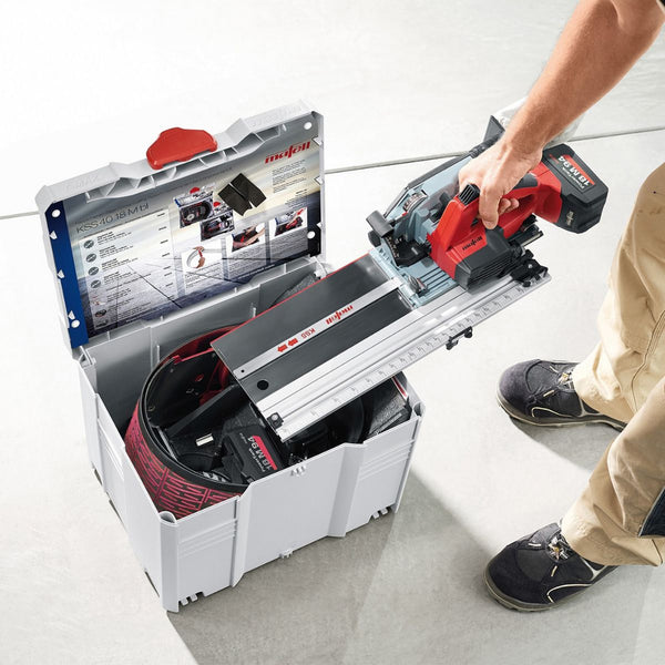 Mafell Cordless Track Saw Cross-Cutting System KSS 40 With Batteries, Charger & Flexi-Guide (Limited-Edition)