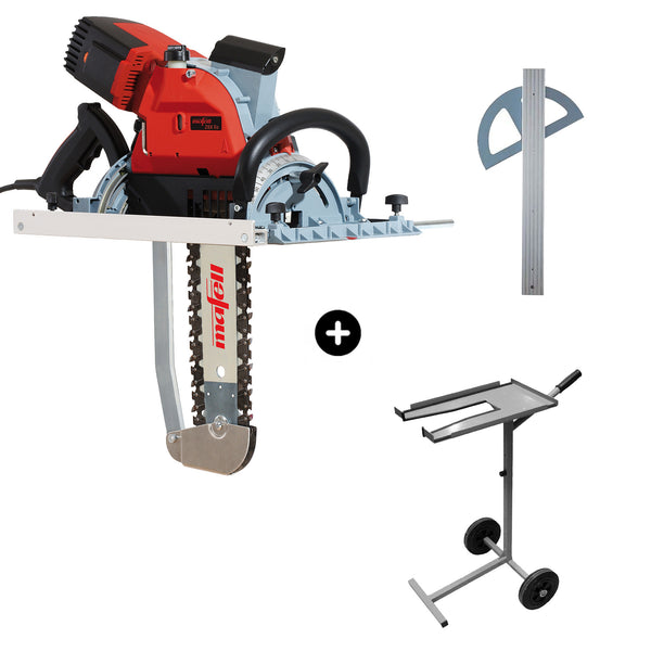 Mafell ZSX Ec/400 Chain Beam Saw 120V With Carbide Chain, Trolley & Universal Guide (Limited-Edition)