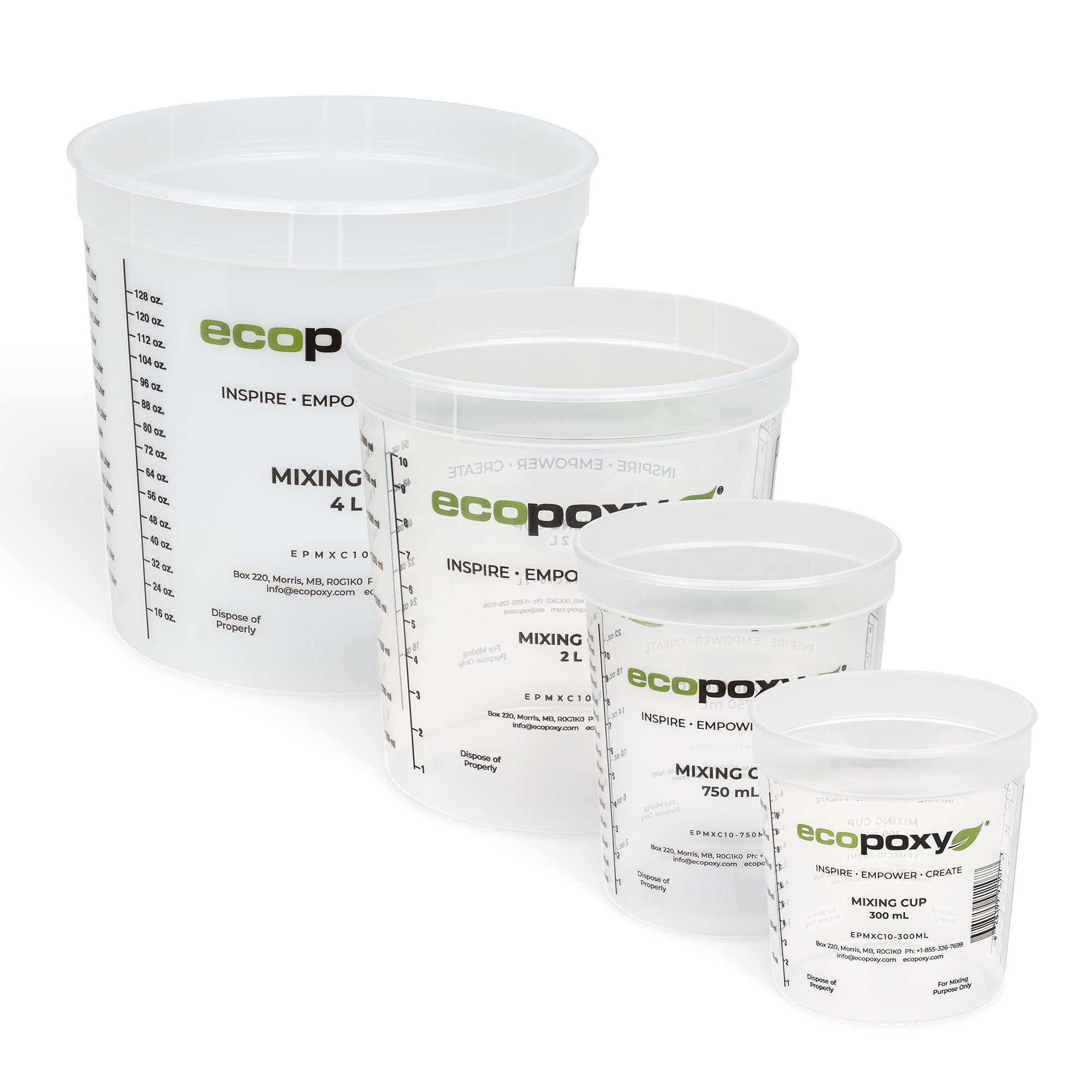 EcoPoxy Graduated Mixing Cups
