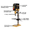 Powermatic PM2815BT 15" Variable Speed Benchtop Drill Press