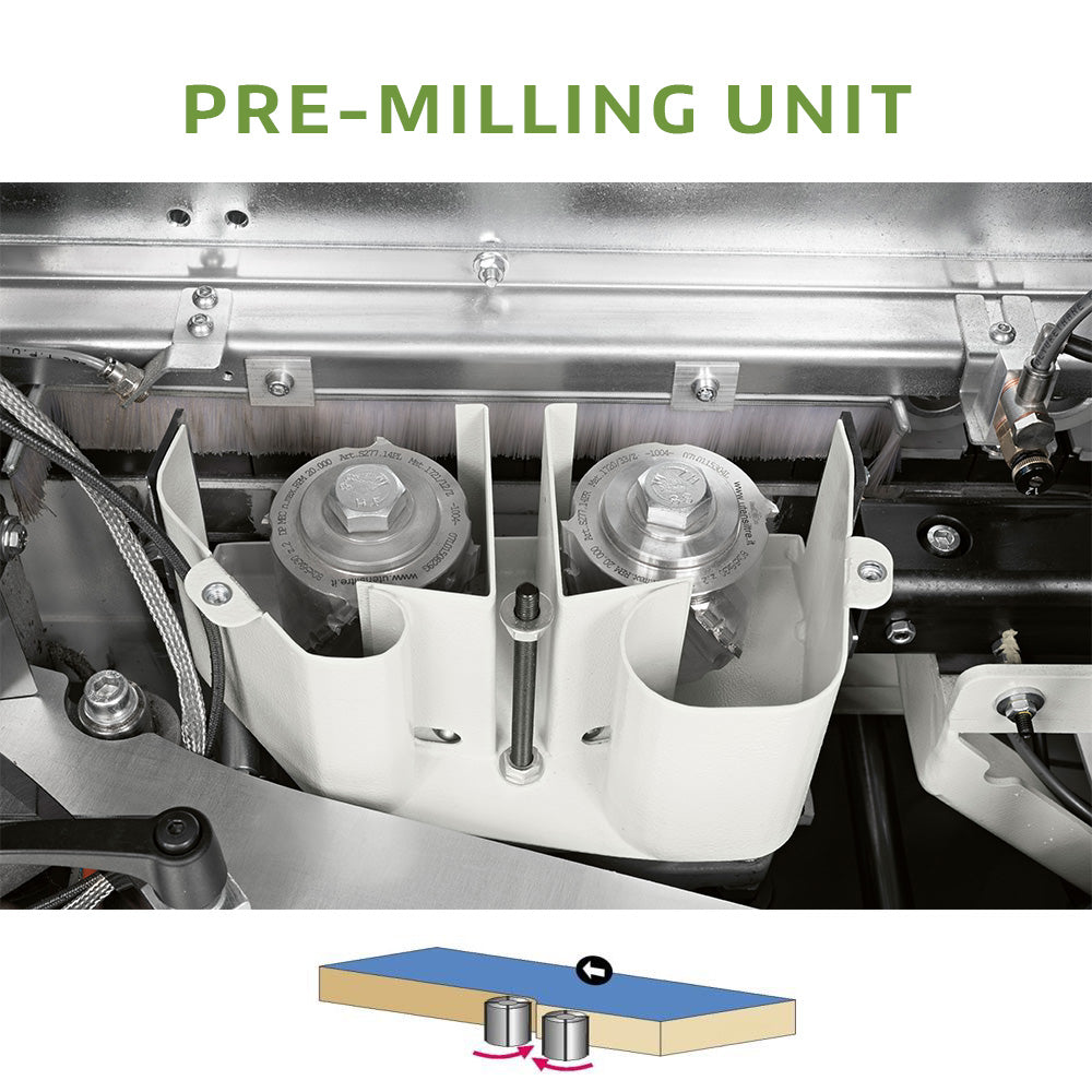 SCM Minimax ME 40ETR Automatic Edge Bander with Pre-Milling & Rounding Unit