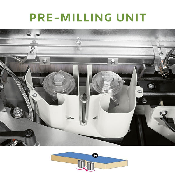 SCM Minimax ME 40ETR Automatic Edge Bander with Pre-Milling & Rounding Unit