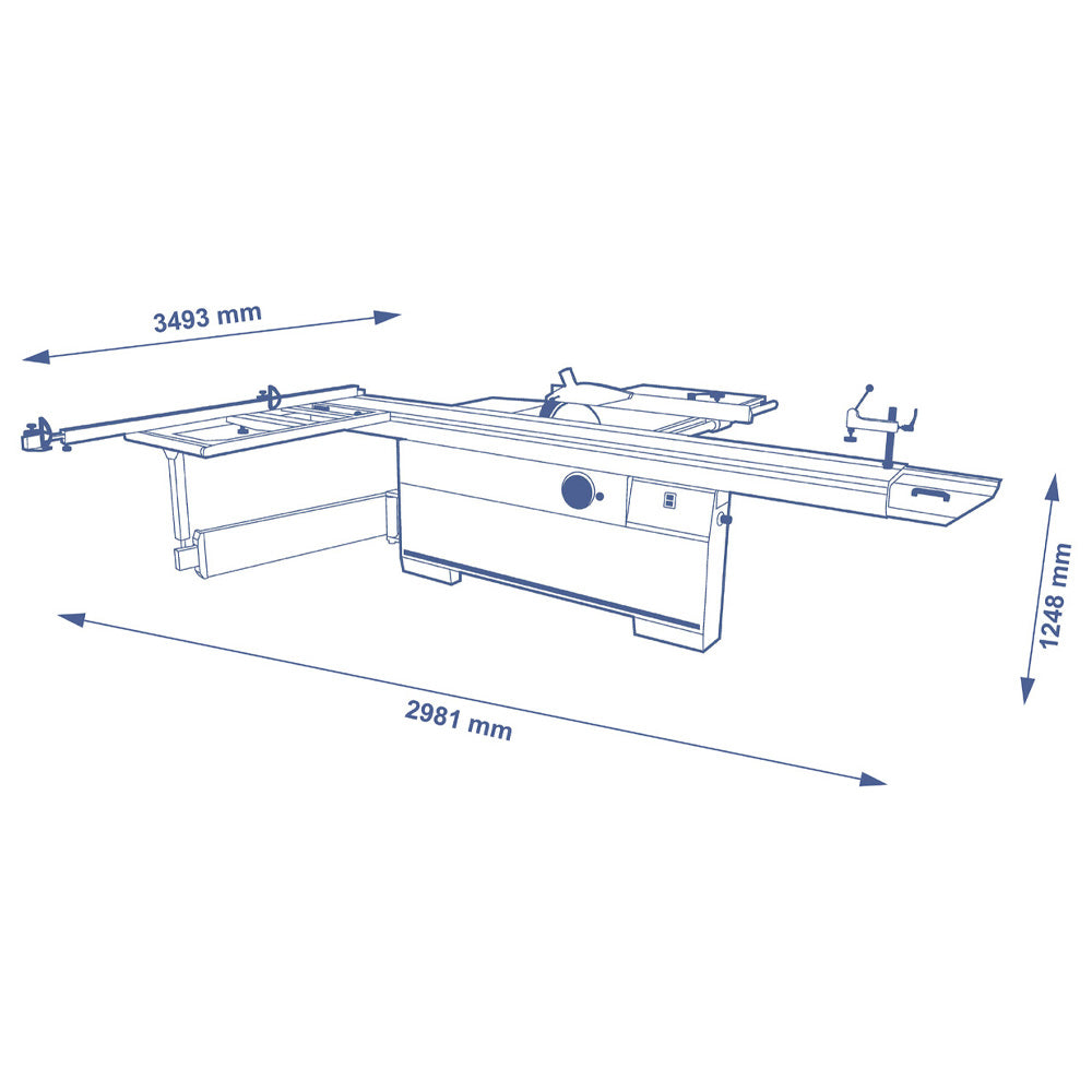 SCM Minimax SC 4E Sliding Table Saw - 8.5' Slider (3-Phase)