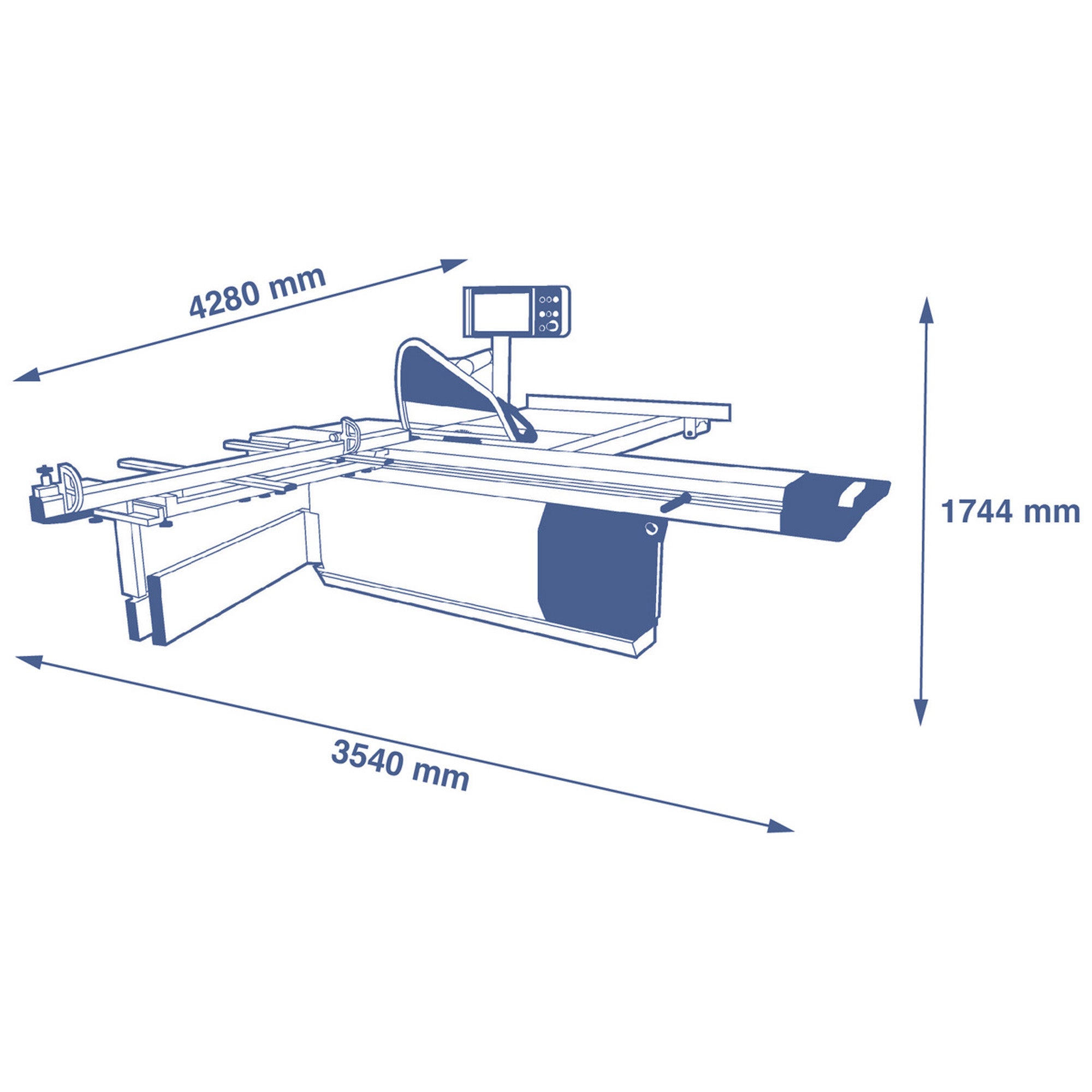 SCM L'invincibile Si 3 Sliding Table Saw 10.5 ft. w/ 15