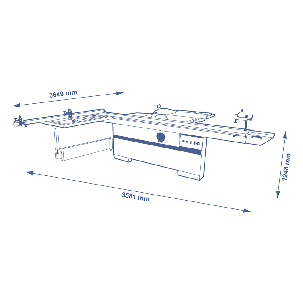 SCM Minimax SI 315ES Sliding Table Saw - 10.5' Slider