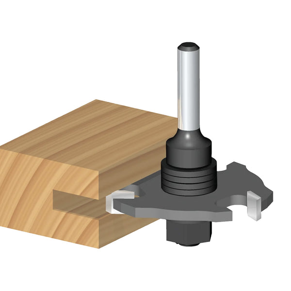 Freud Slotting Cutter Arbor - 5/16" Diameter, 4-1/4" Bore, 1/2" Shank