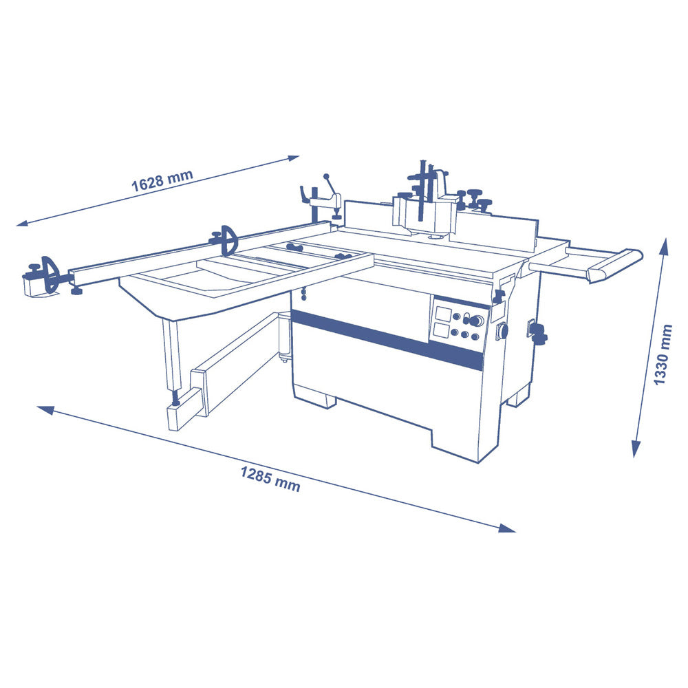 SCM Minimax TW 55es Tilting Spindle Shaper - 8HP, 3PH, 220V