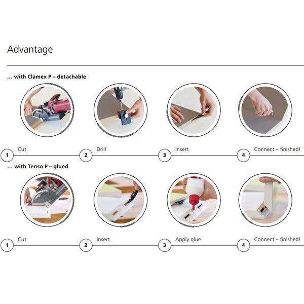 Lamello Cordless Zeta P2 Biscuit Joiner With Diamond Cutter - Set