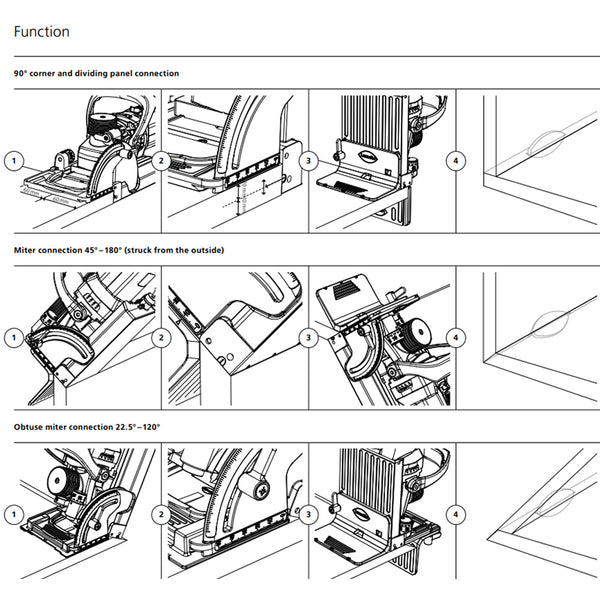 Lamello Cordless Zeta P2 Biscuit Joiner With Diamond Cutter - Set