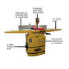Powermatic 60C 8" Jointer with Straight Knifes