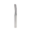 Amana Tool CNC Solid Carbide Roughing Spiral 3 Flute Chipbreaker 1/4 Dia x 7/8 x 1/4 Inch Shank Up-Cut Router Bit