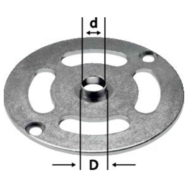 Festool OF 1010 Router Template (10.8 mm OD / 9 mm ID)