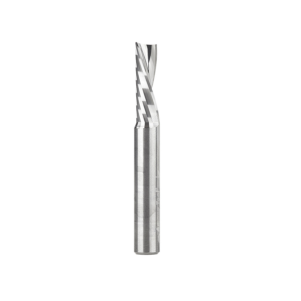 Amana Solid Carbide CNC Spiral 'O' Flute, Plastic Cutting 1/4 Dia x 3/4 x 1/4 Inch Shank Down-Cut