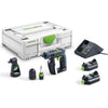 Festool CXS Plus Compact Cordless Drill Set with Right Angle Chuck