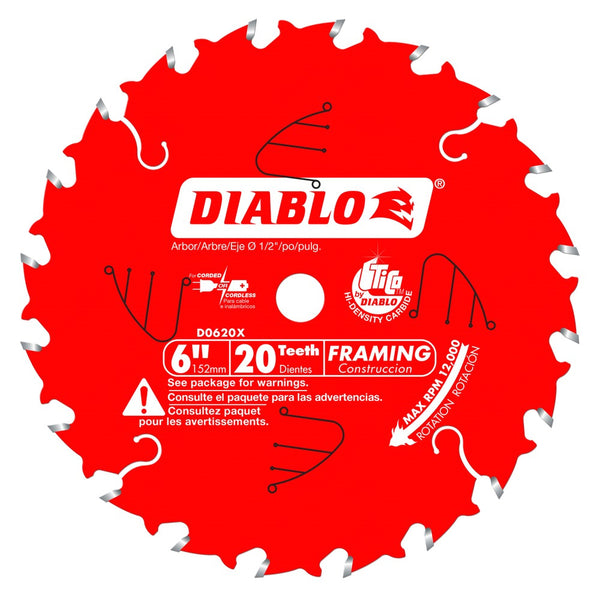 Diablo 6" x 20T Framing Blade