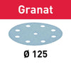 Festool D125 Granat Abrasive Discs - Box