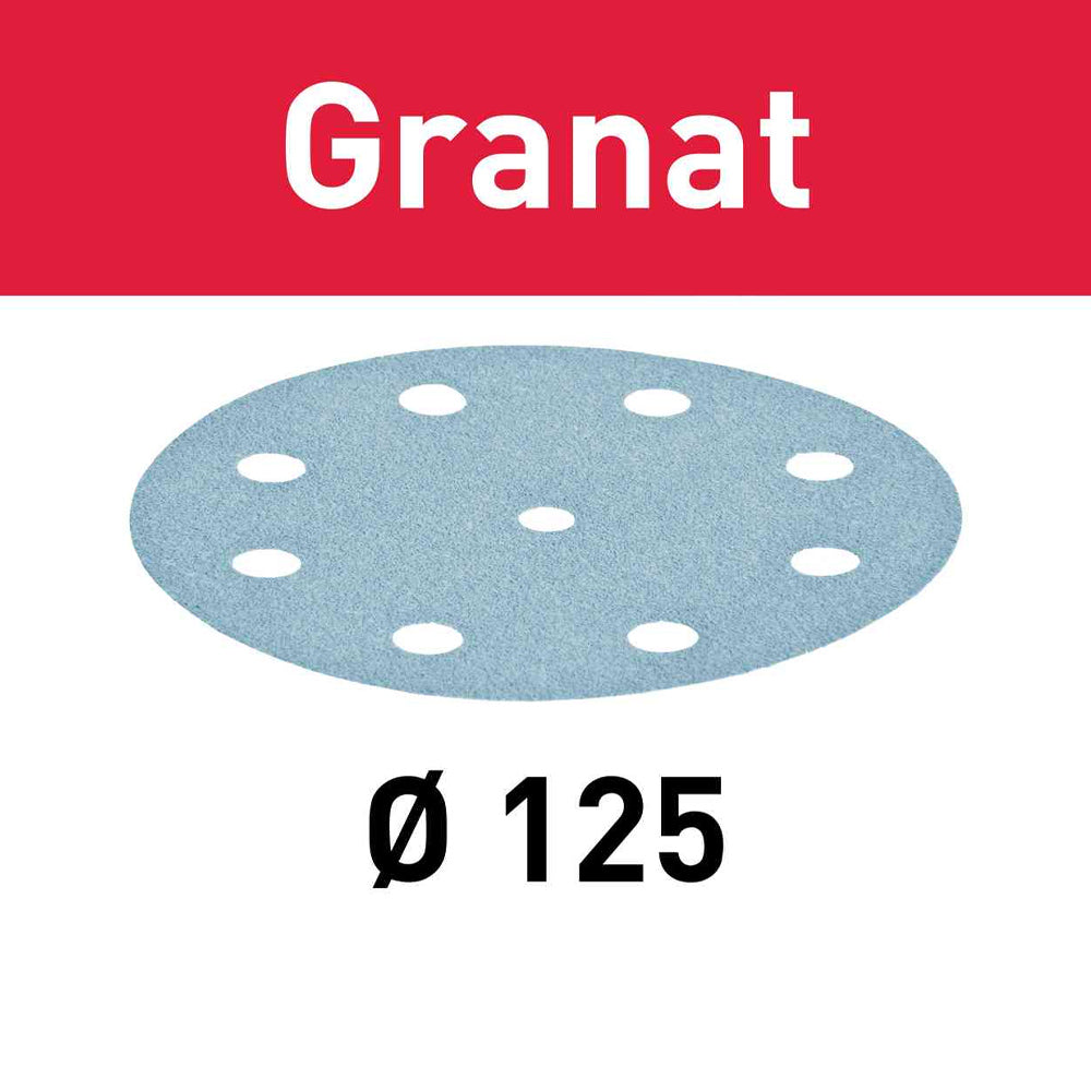 Festool D125 Granat Abrasive Discs (10 Pack)