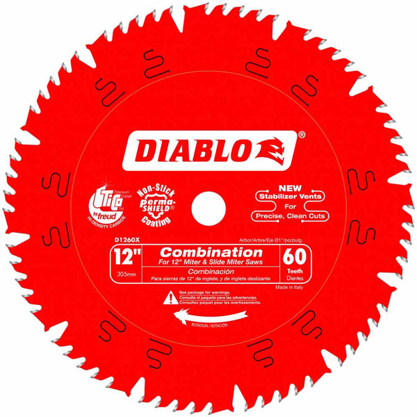 Diablo 12" x 60T Combination Saw Blade