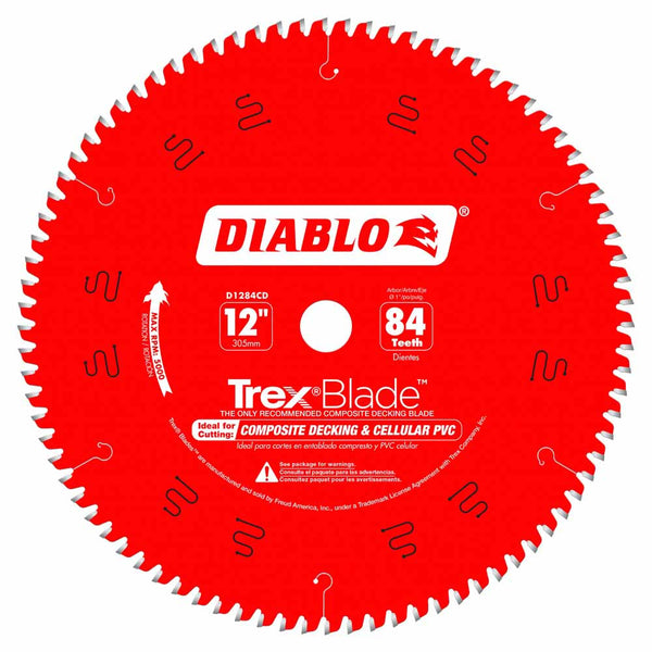 Diablo 12" x 84T Composite Material/Plastics TrexBlade