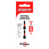Diablo #2 Phillips 1" Drive Bits Reduced for Drywall Screws (2 Pack)