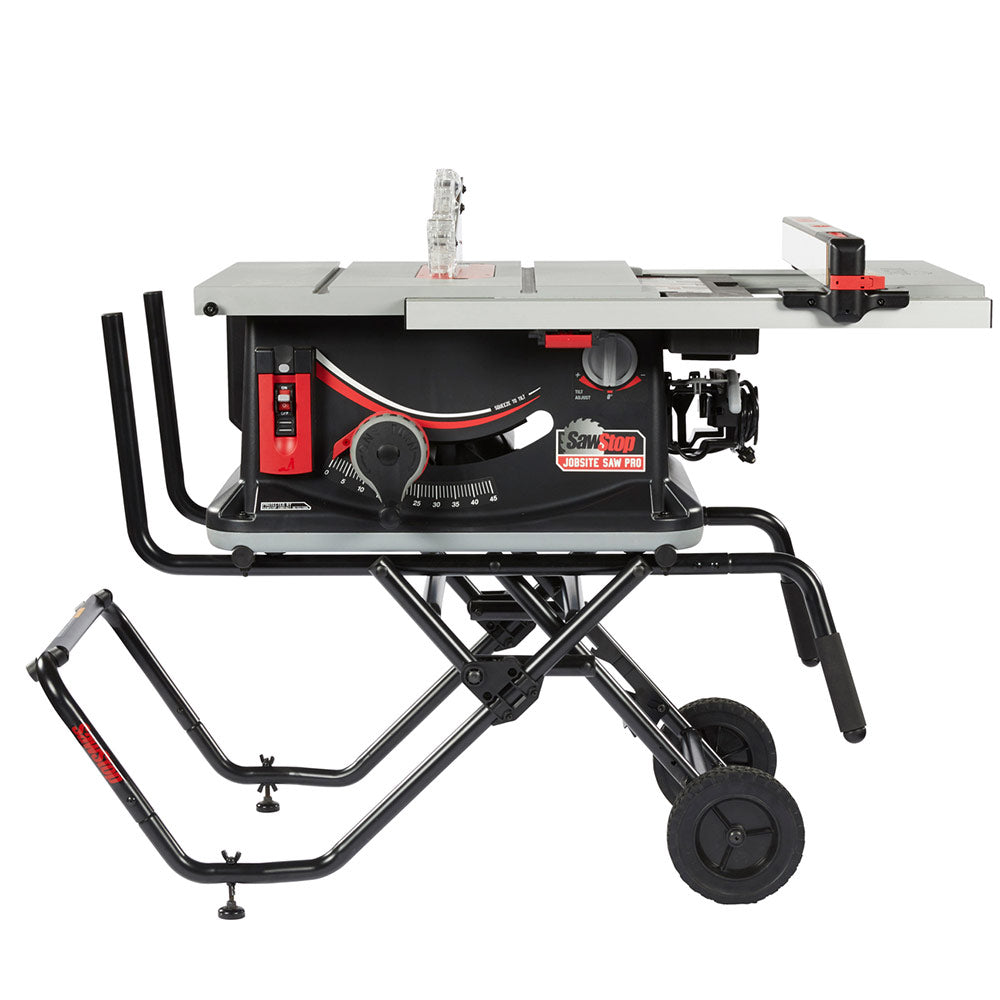 SawStop 15A, 120v Jobsite Saw PRO w/ Mobile Cart Assembly