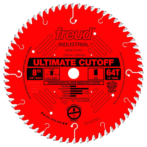 Freud 8" x 64T Ultimate Cut-Off Blade