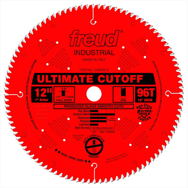 Freud 12" x 96T Ultimate Cut-Off Blade